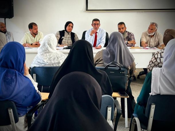 اجتماع مدير إدارة الموارد البشرية بالوزارة بمديري المكاتب بمراقبات التربية والتعليم ببلديات"طرابلس الكُبرى، والمنطقة الوسطى"