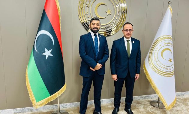وزير التربية والتعليم يستقبل القائم بأعمال سفارة جمهورية مصر العربية لدى ليبيا
