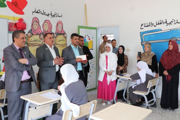 الْوزِير يُناقِش مع مَسؤولين ببرنامج الغذاء العالمي وضع اِستراتِيجية لِمشروع التَّغدية المدرسية