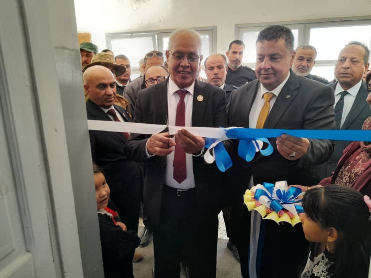 مدير إدارة تعليم واندماج الفئات الخاصة يفتتح غرفة المصادر بمدرسة الزرامقة بمراقبة التربية والتعليم العجيلات