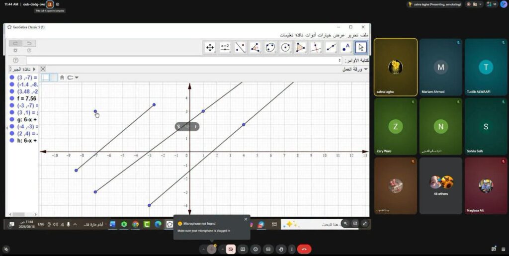انطلاق دورة «الرياضيات التفاعلية ببرنامج GeoGebra» بمشاركة 60 متدرباً من مختلف مراقبات التعليم